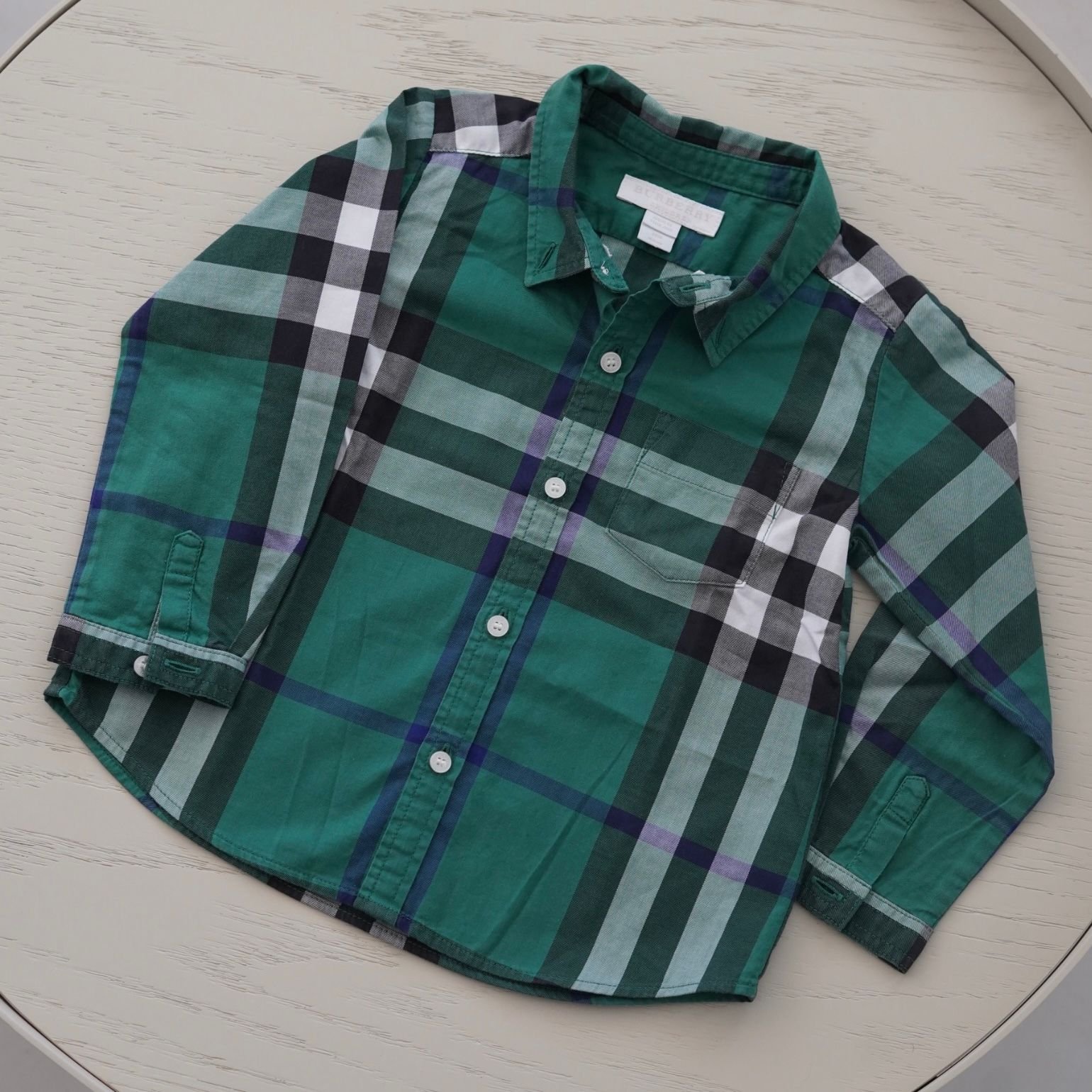 Camisa burberry verde best sale